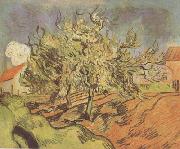 Landscape with Three and a House (nn04), Vincent Van Gogh